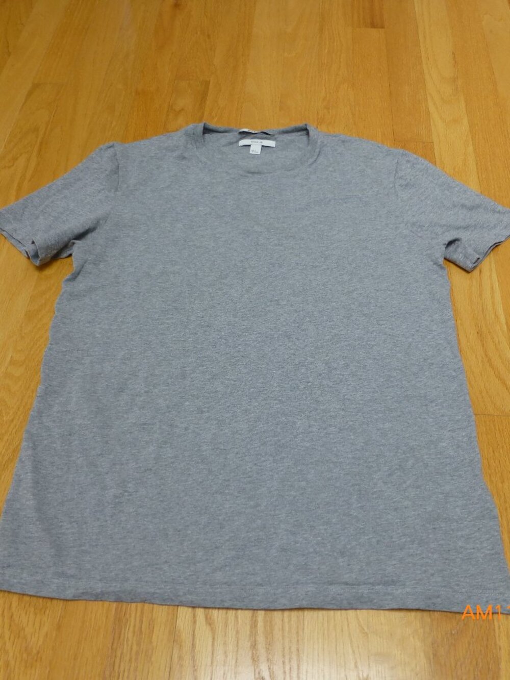 COS Women Tee T-Shirt Gray Cotton Crew Neck Short Sleeve Regular Size S Luxury